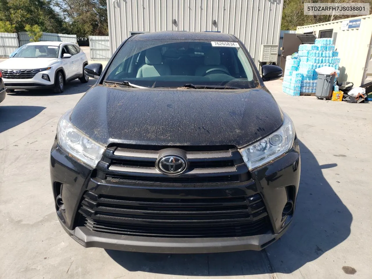 2018 Toyota Highlander Le VIN: 5TDZARFH7JS038801 Lot: 76265834