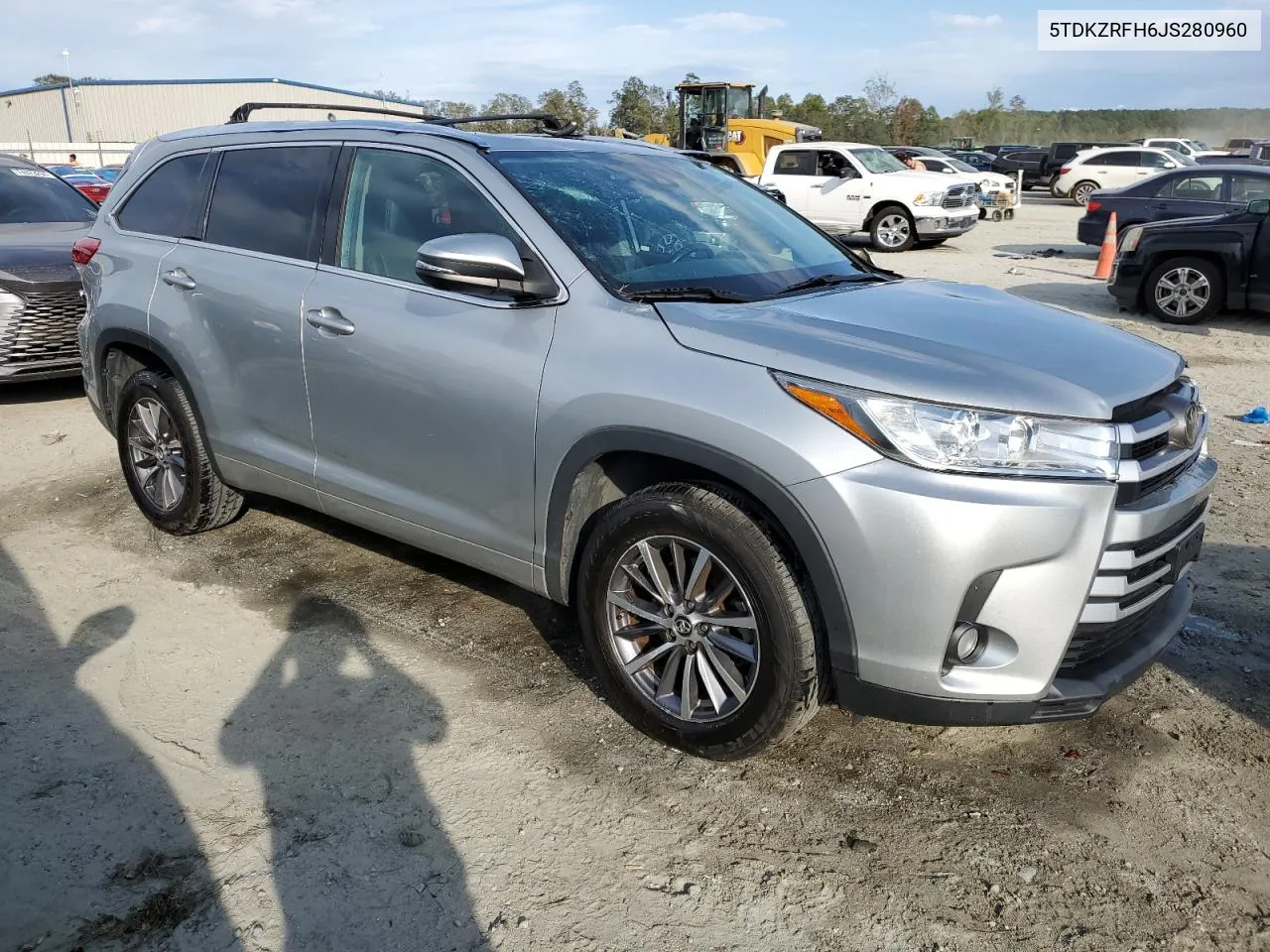 2018 Toyota Highlander Se VIN: 5TDKZRFH6JS280960 Lot: 76397224