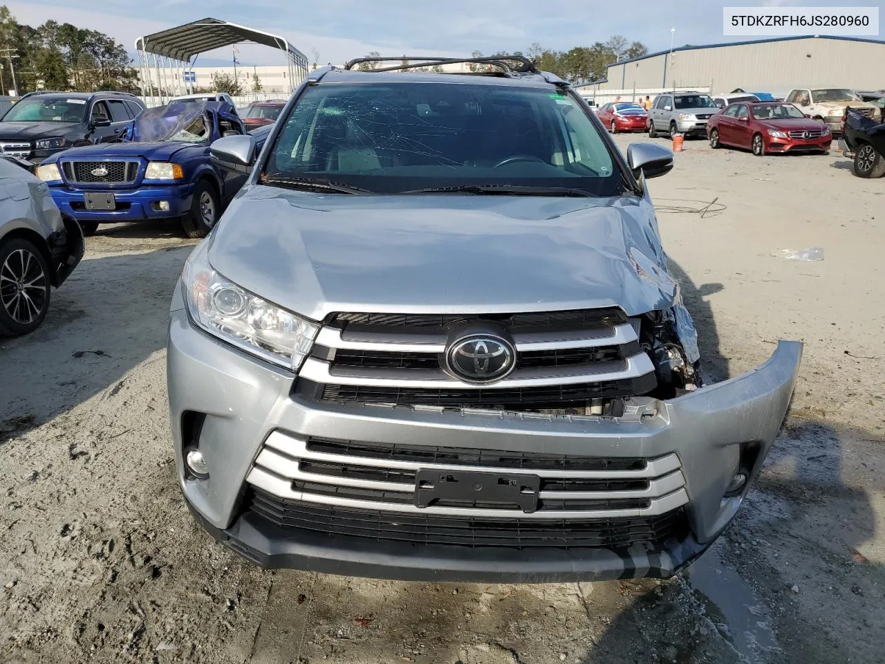 2018 Toyota Highlander Se VIN: 5TDKZRFH6JS280960 Lot: 76397224