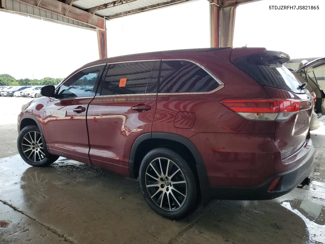 2018 Toyota Highlander Se VIN: 5TDJZRFH7JS821865 Lot: 76943994