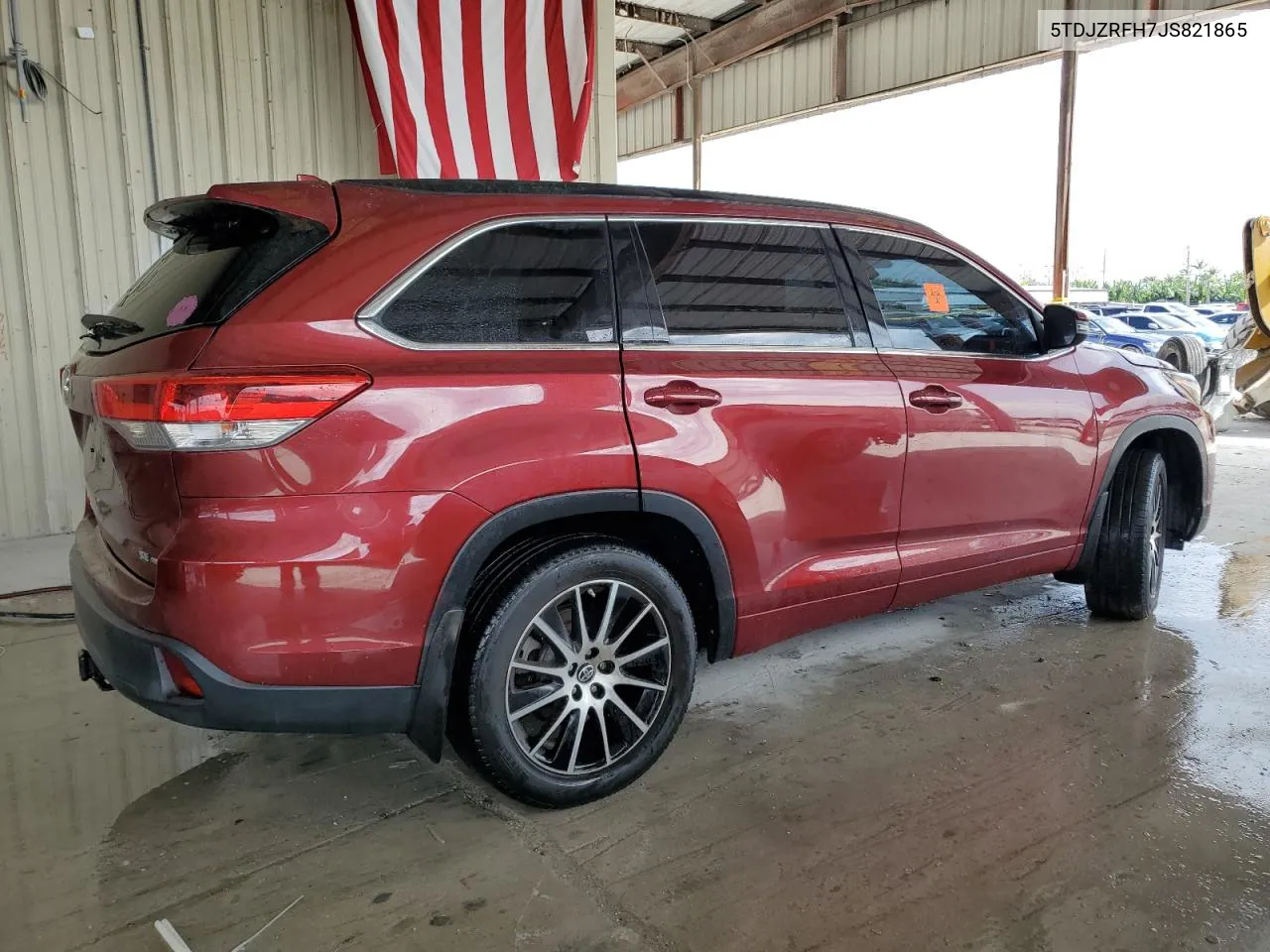 2018 Toyota Highlander Se VIN: 5TDJZRFH7JS821865 Lot: 76943994