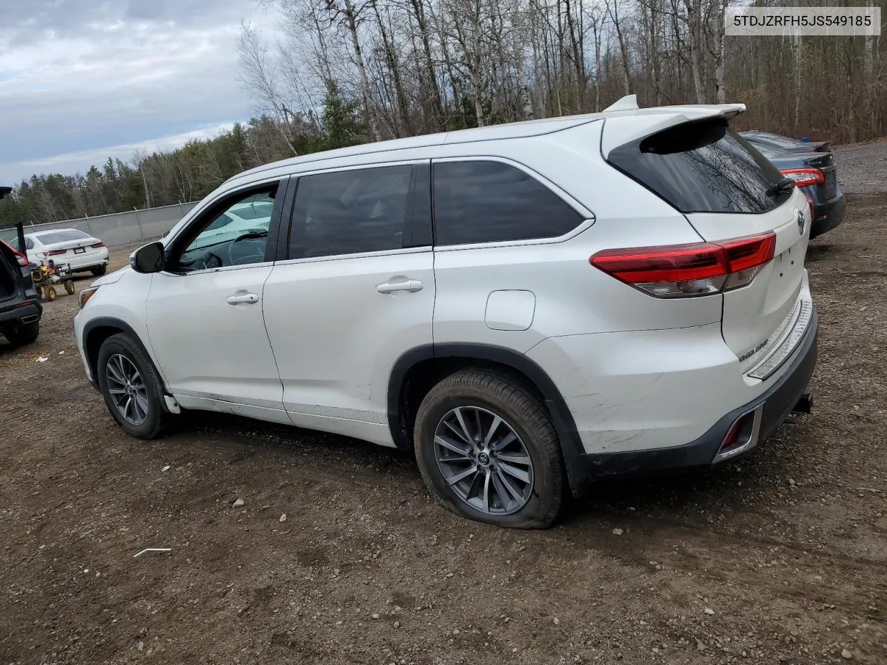 2018 Toyota Highlander Se VIN: 5TDJZRFH5JS549185 Lot: 76972754