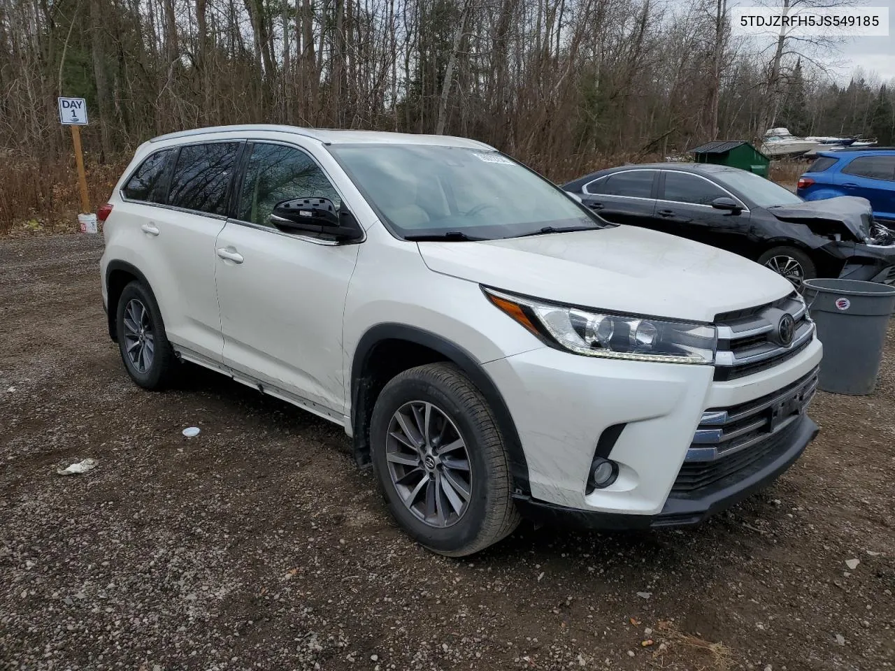 2018 Toyota Highlander Se VIN: 5TDJZRFH5JS549185 Lot: 76972754