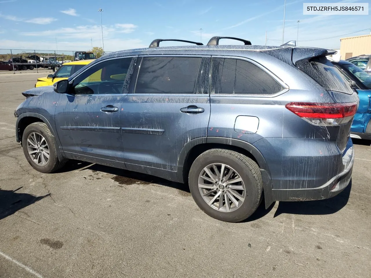 2018 Toyota Highlander Se VIN: 5TDJZRFH5JS846571 Lot: 77011784