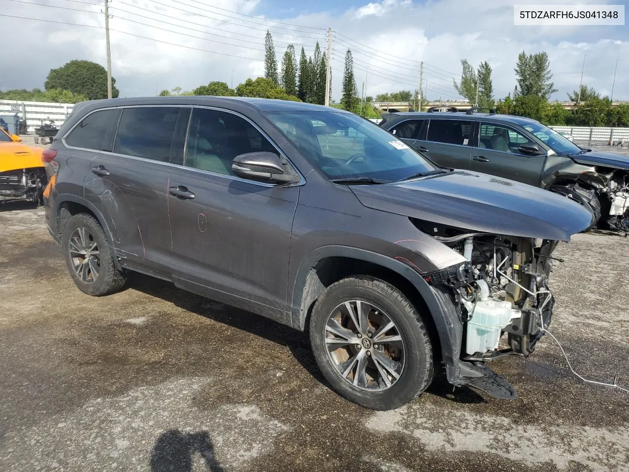 2018 Toyota Highlander Le VIN: 5TDZARFH6JS041348 Lot: 77119944