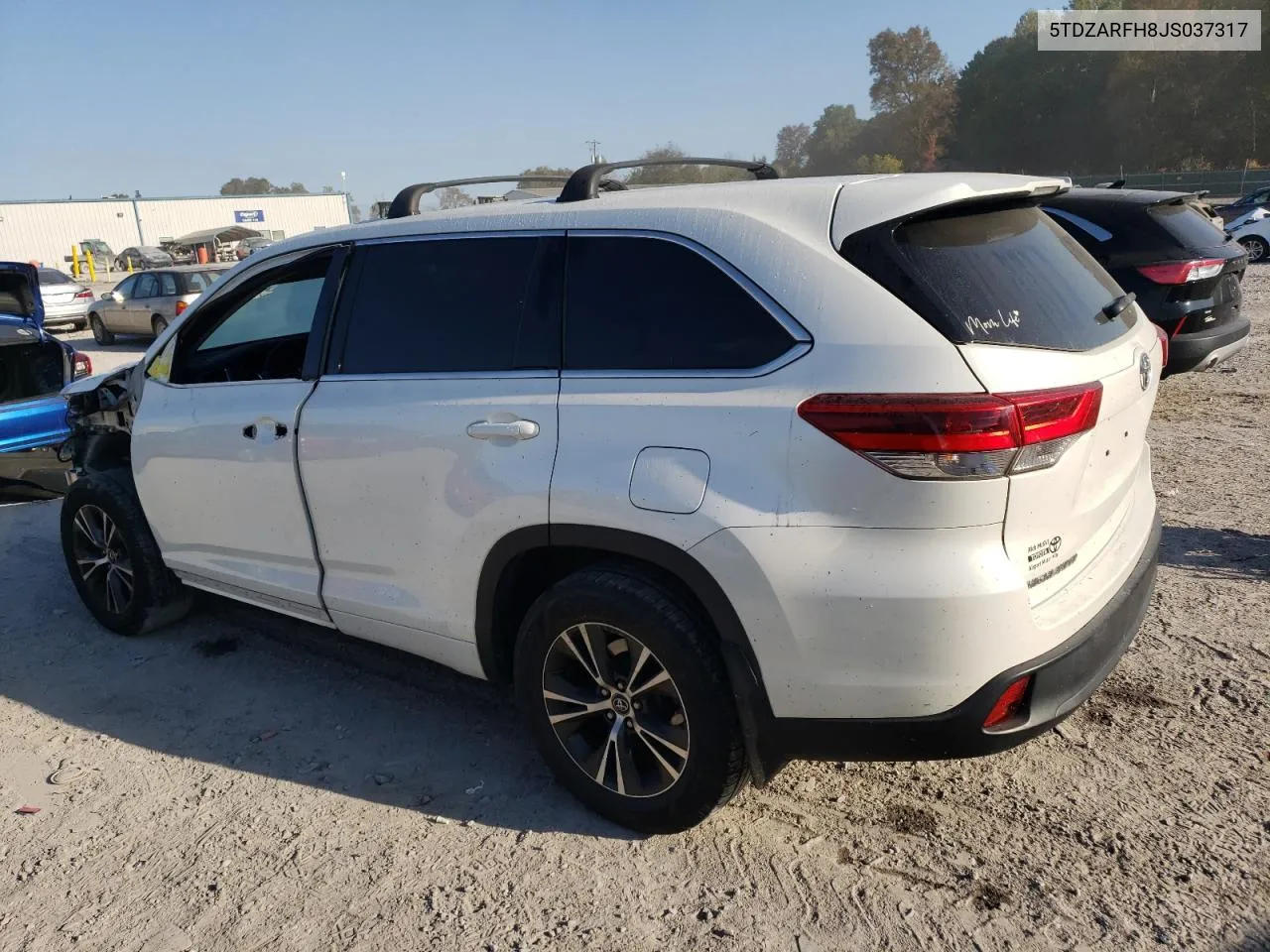 2018 Toyota Highlander Le VIN: 5TDZARFH8JS037317 Lot: 77209204