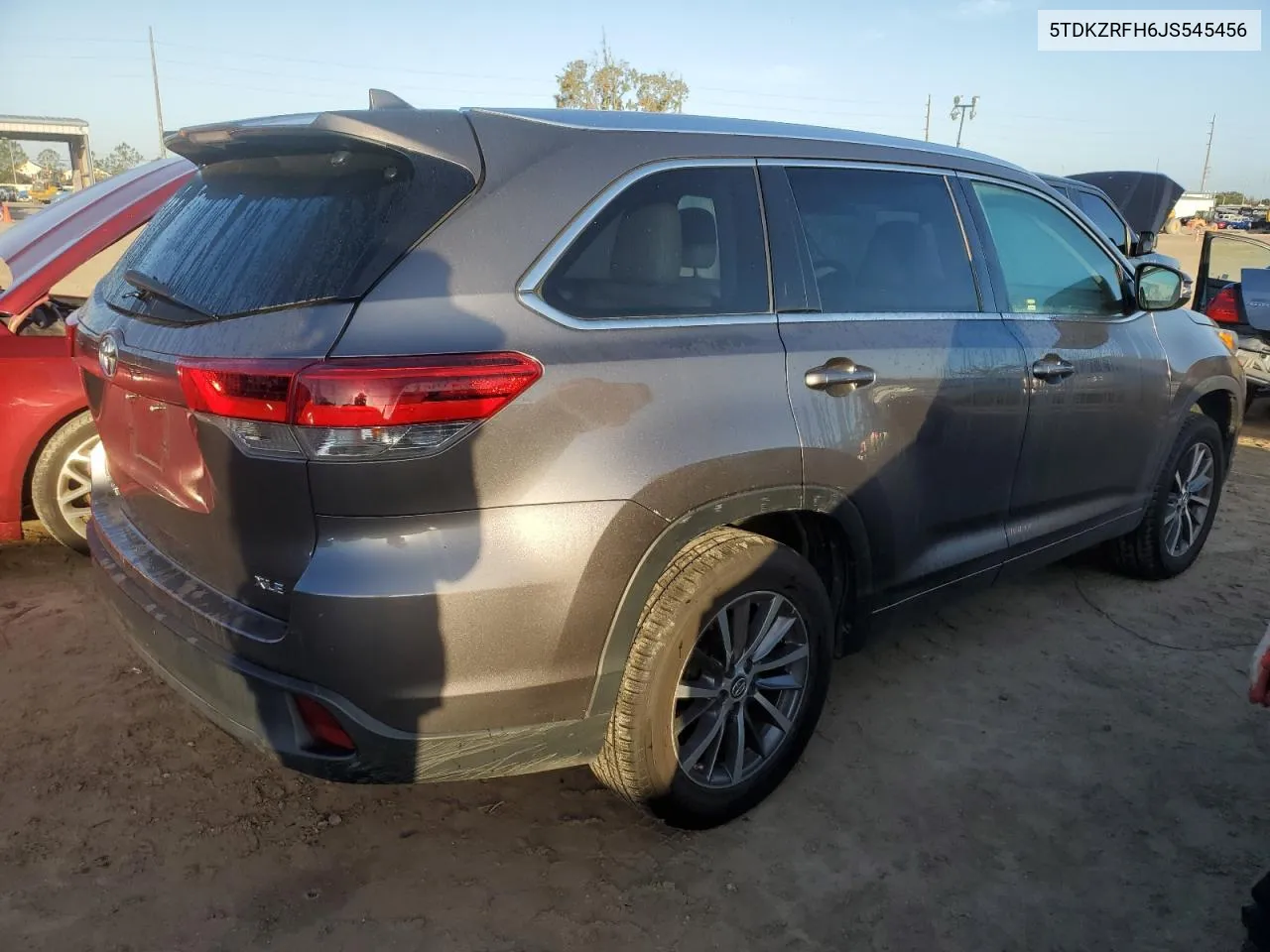 2018 Toyota Highlander Se VIN: 5TDKZRFH6JS545456 Lot: 77354664