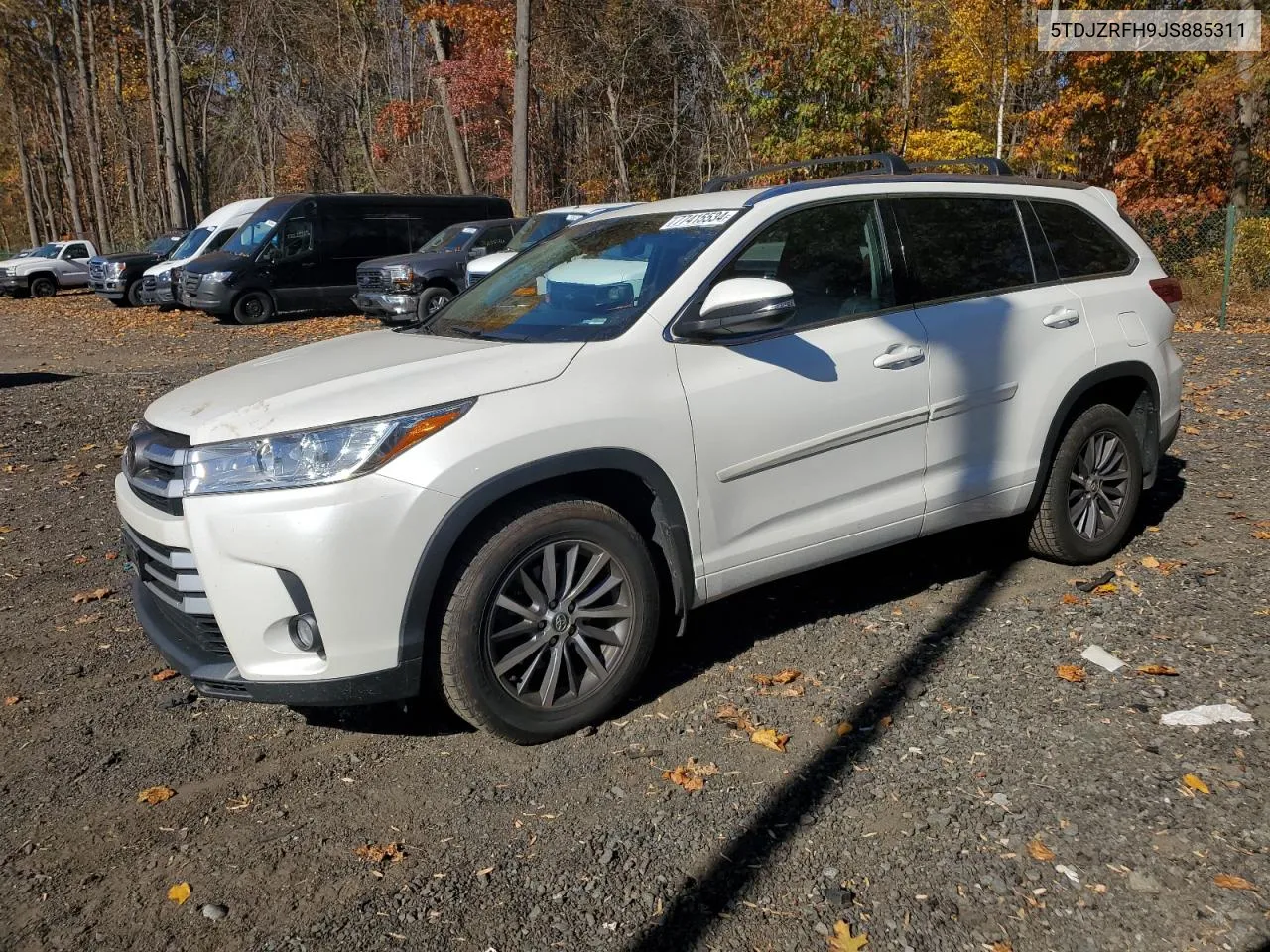 2018 Toyota Highlander Se VIN: 5TDJZRFH9JS885311 Lot: 77415534