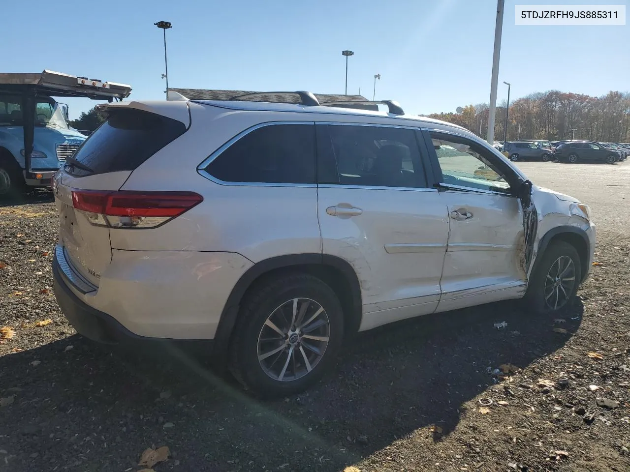 2018 Toyota Highlander Se VIN: 5TDJZRFH9JS885311 Lot: 77415534