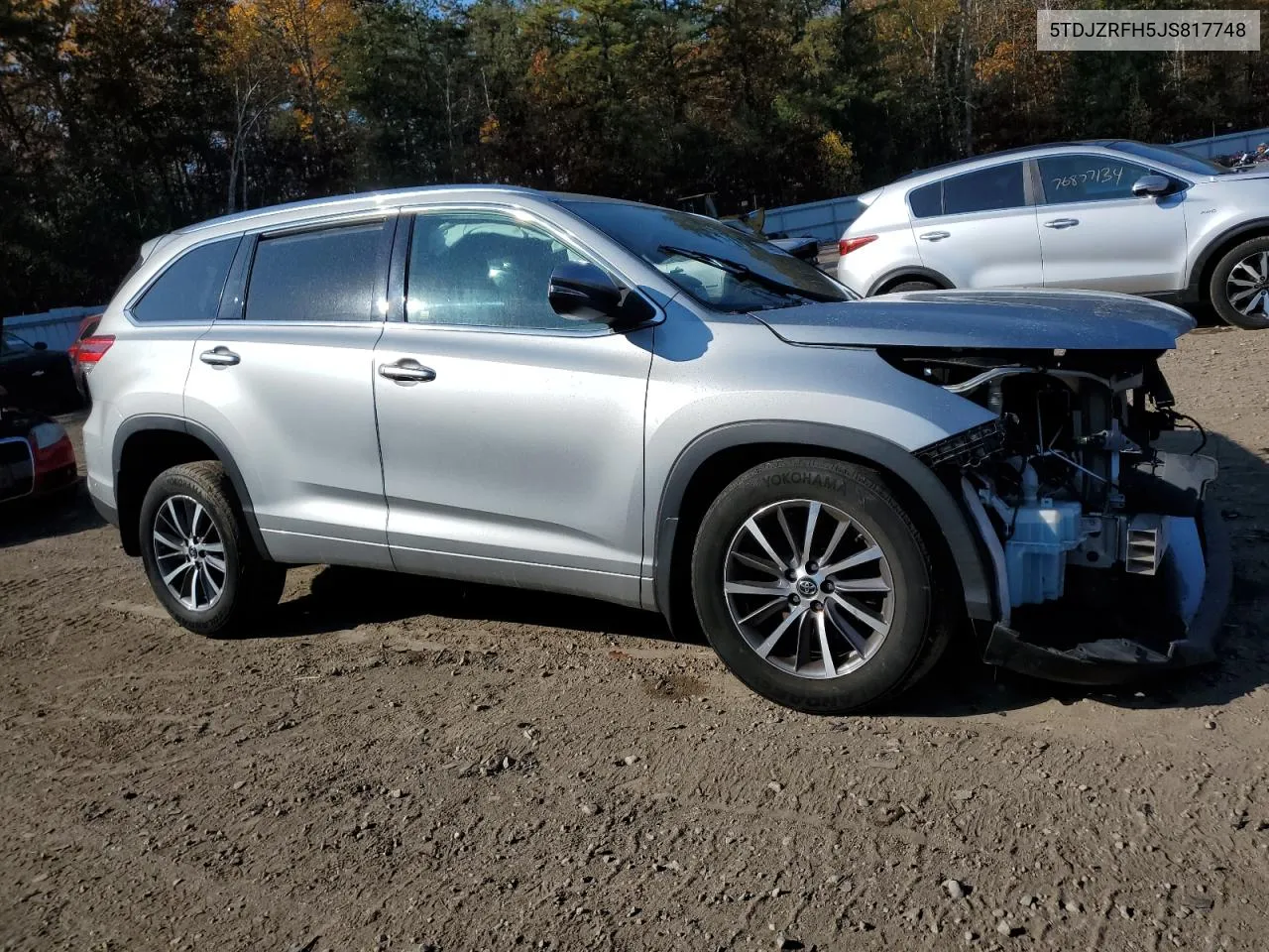 2018 Toyota Highlander Se VIN: 5TDJZRFH5JS817748 Lot: 77469784