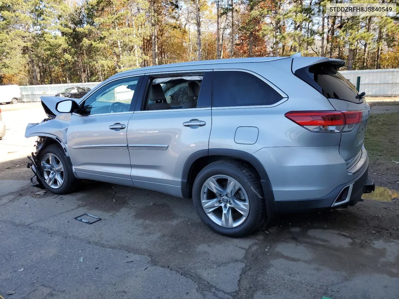 2018 Toyota Highlander Limited VIN: 5TDDZRFH8JS840549 Lot: 77624084