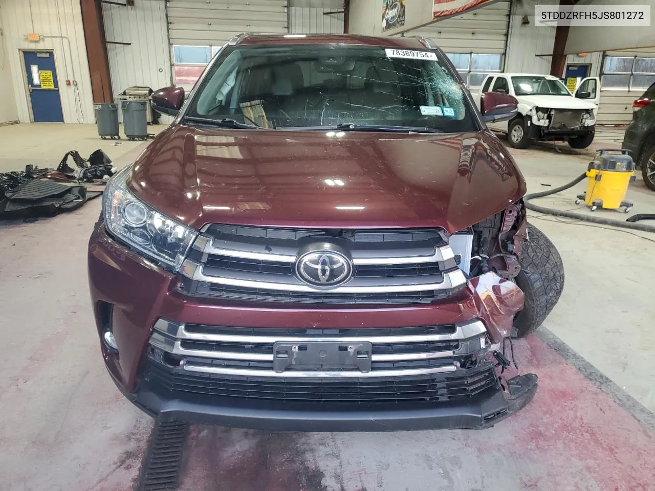 2018 Toyota Highlander Limited VIN: 5TDDZRFH5JS801272 Lot: 78389754