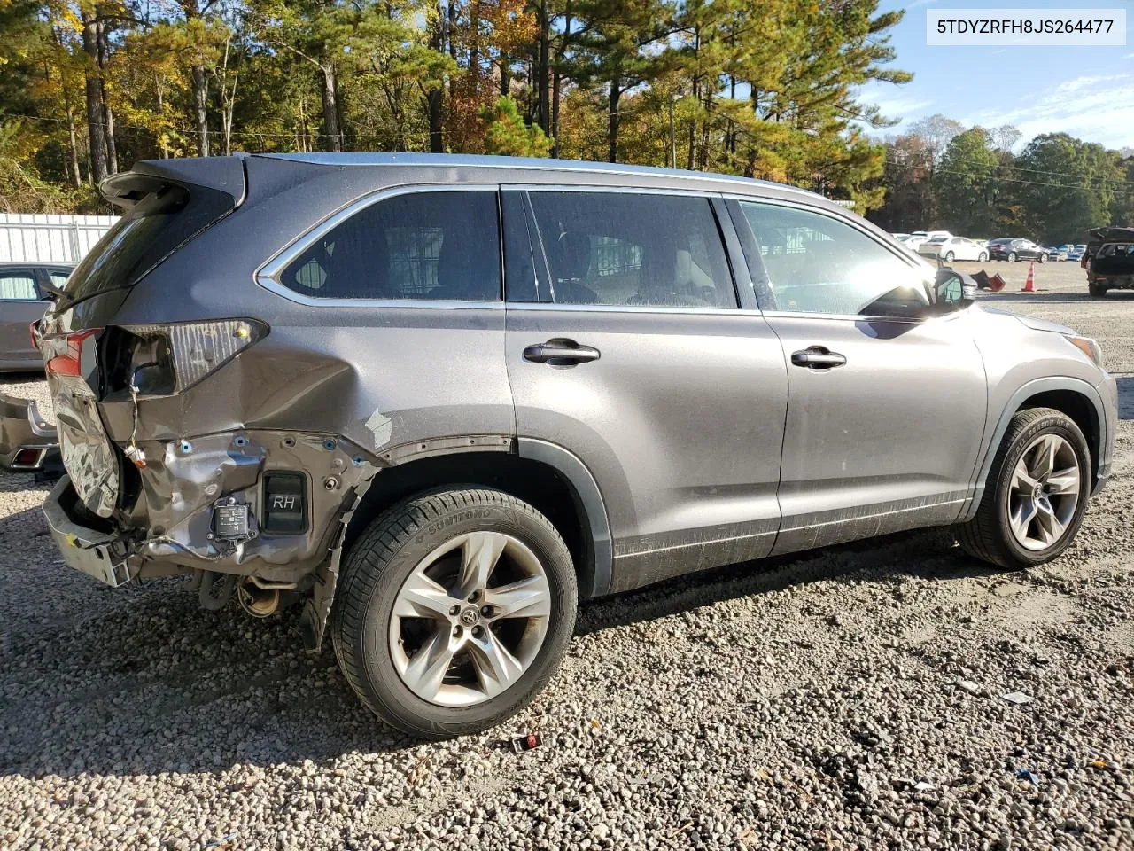 2018 Toyota Highlander Limited VIN: 5TDYZRFH8JS264477 Lot: 78404734