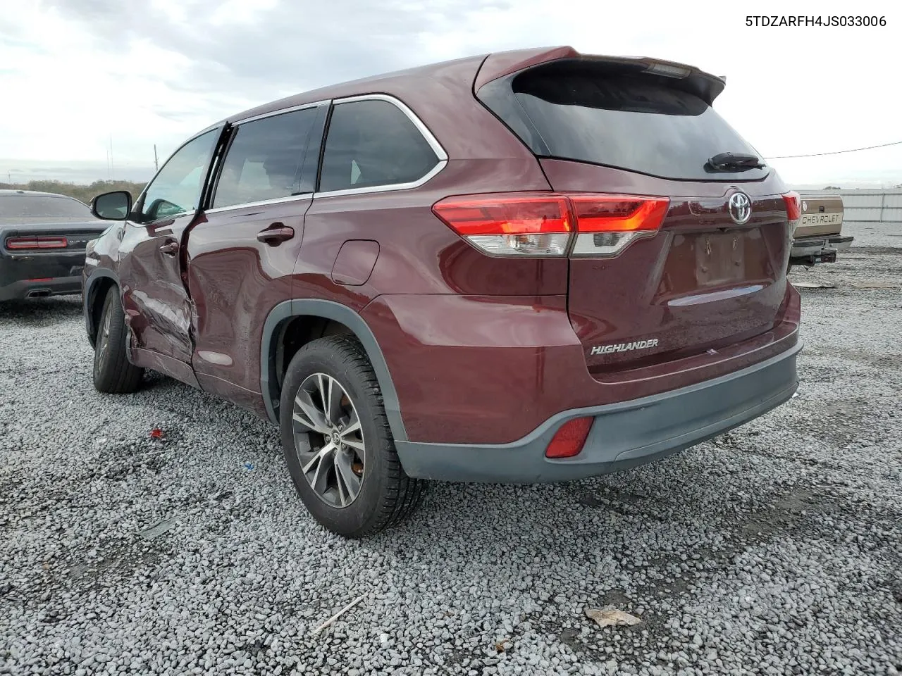 2018 Toyota Highlander Le VIN: 5TDZARFH4JS033006 Lot: 78510134