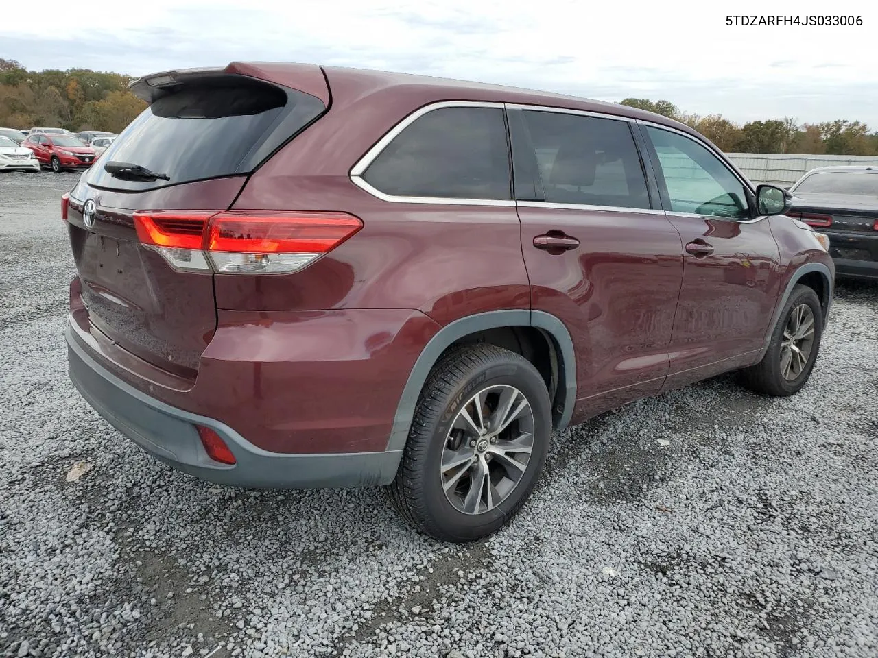 2018 Toyota Highlander Le VIN: 5TDZARFH4JS033006 Lot: 78510134