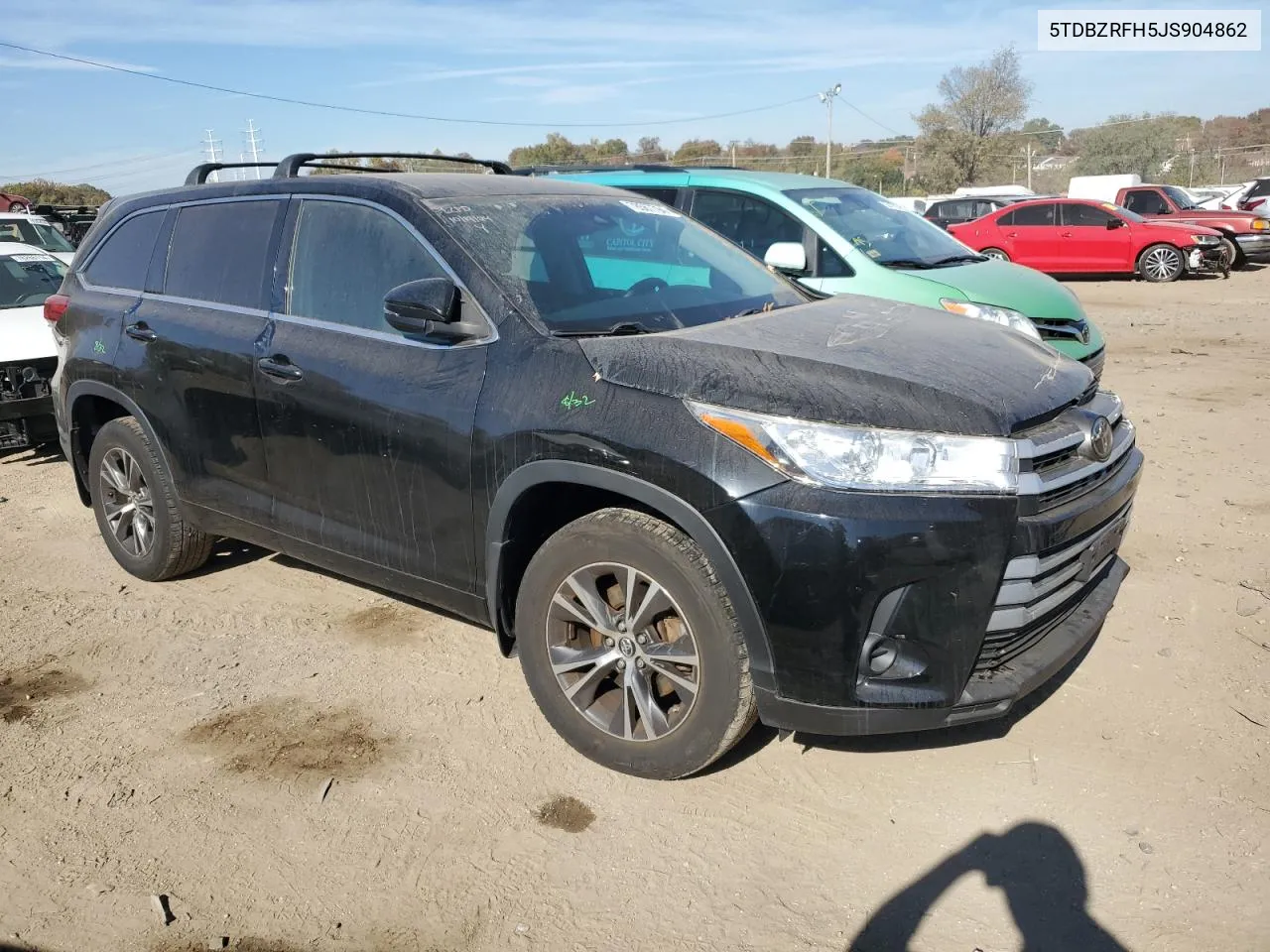 2018 Toyota Highlander Le VIN: 5TDBZRFH5JS904862 Lot: 78567794