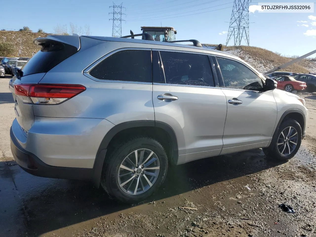 2018 Toyota Highlander Se VIN: 5TDJZRFH9JS532096 Lot: 78810234