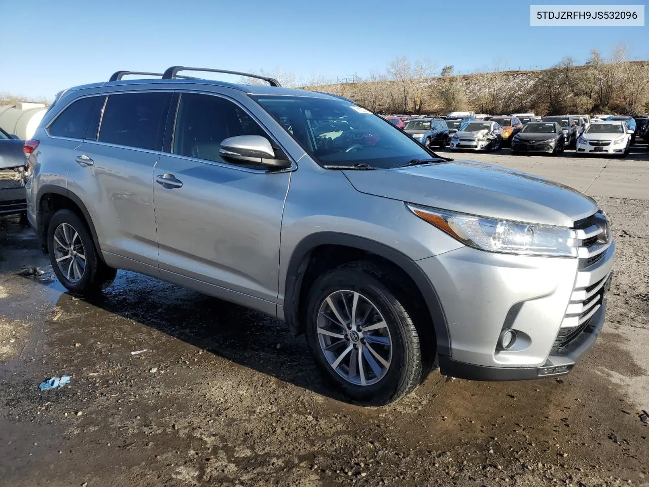 2018 Toyota Highlander Se VIN: 5TDJZRFH9JS532096 Lot: 78810234