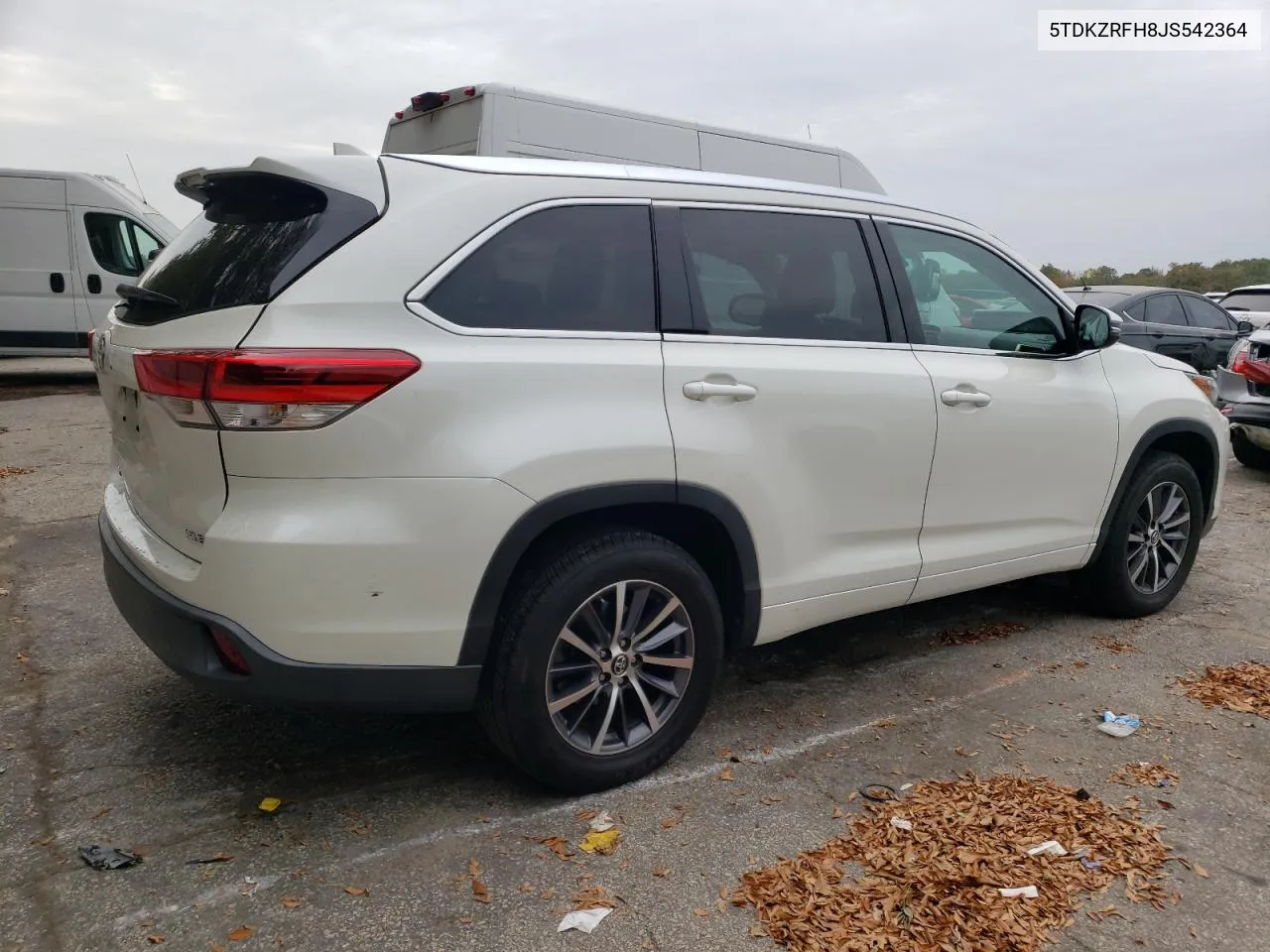 2018 Toyota Highlander Se VIN: 5TDKZRFH8JS542364 Lot: 78874914