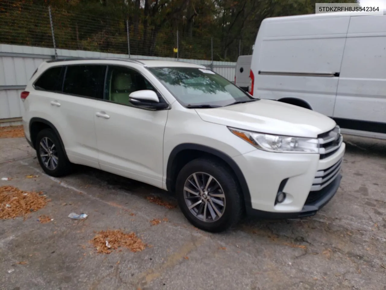 2018 Toyota Highlander Se VIN: 5TDKZRFH8JS542364 Lot: 78874914