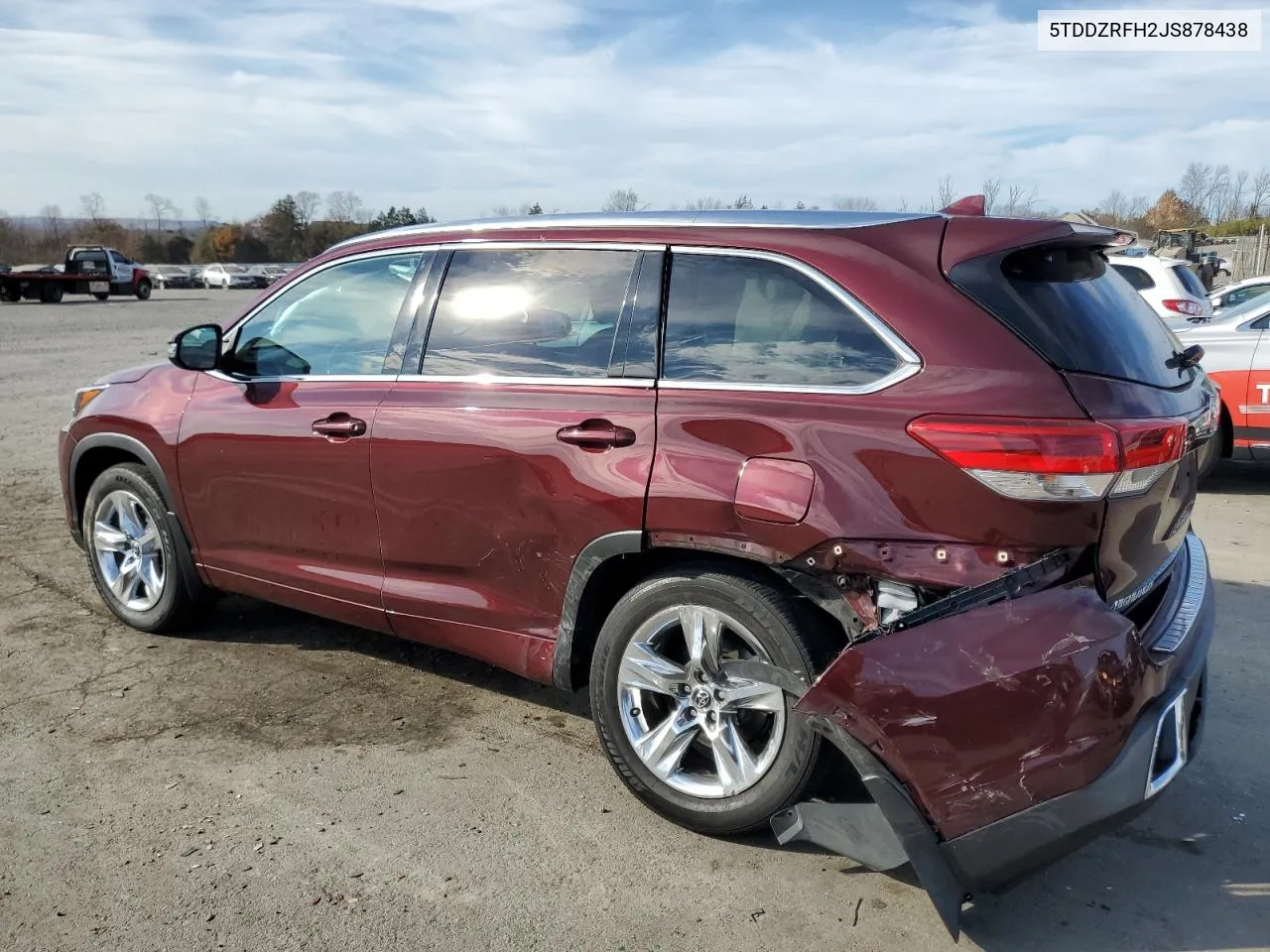 2018 Toyota Highlander Limited VIN: 5TDDZRFH2JS878438 Lot: 78889524