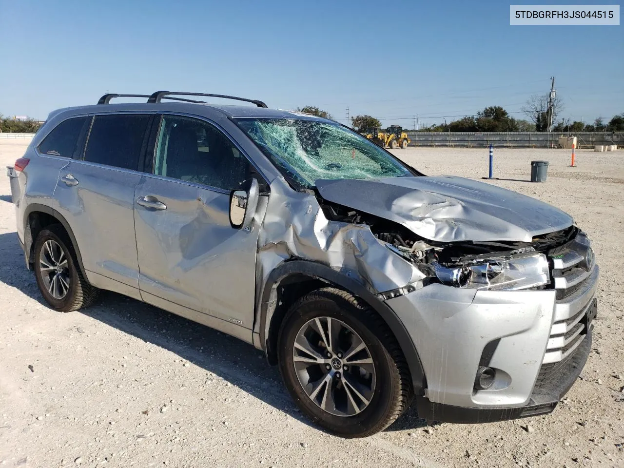 2018 Toyota Highlander Hybrid VIN: 5TDBGRFH3JS044515 Lot: 79019294