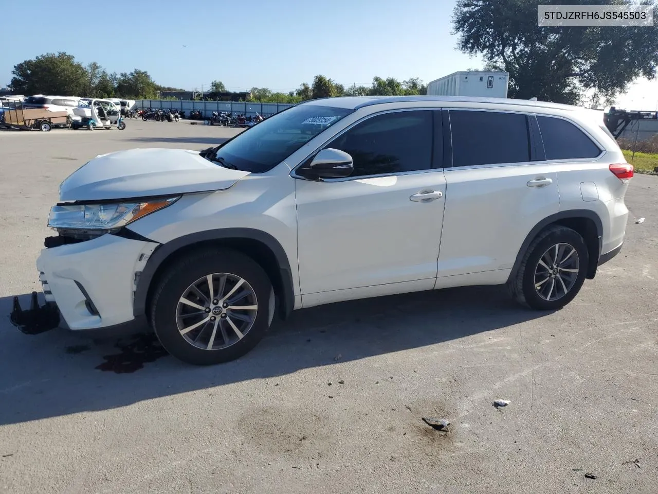 2018 Toyota Highlander Se VIN: 5TDJZRFH6JS545503 Lot: 79029154