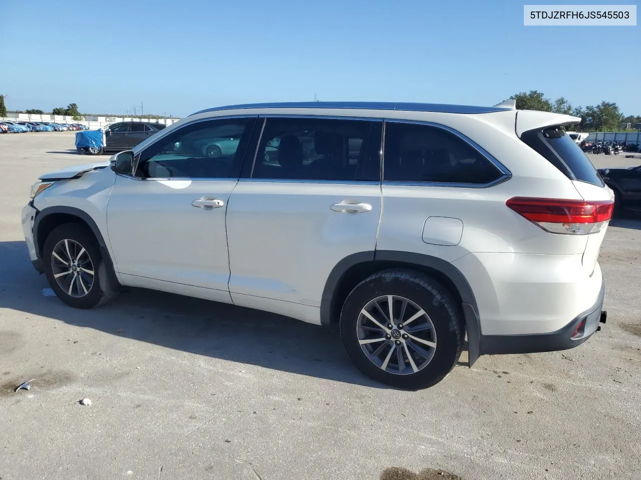 2018 Toyota Highlander Se VIN: 5TDJZRFH6JS545503 Lot: 79029154