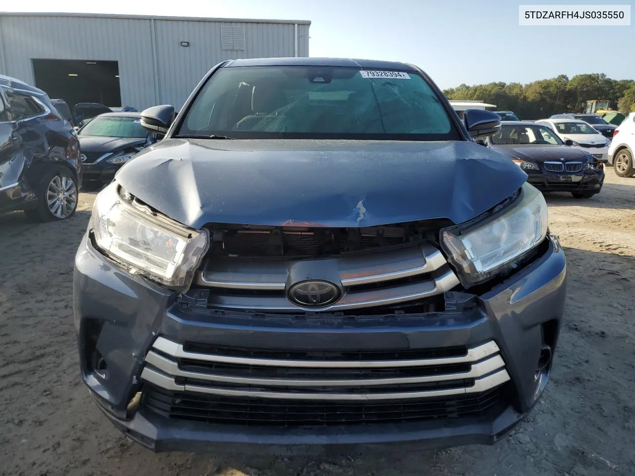 2018 Toyota Highlander Le VIN: 5TDZARFH4JS035550 Lot: 79328394