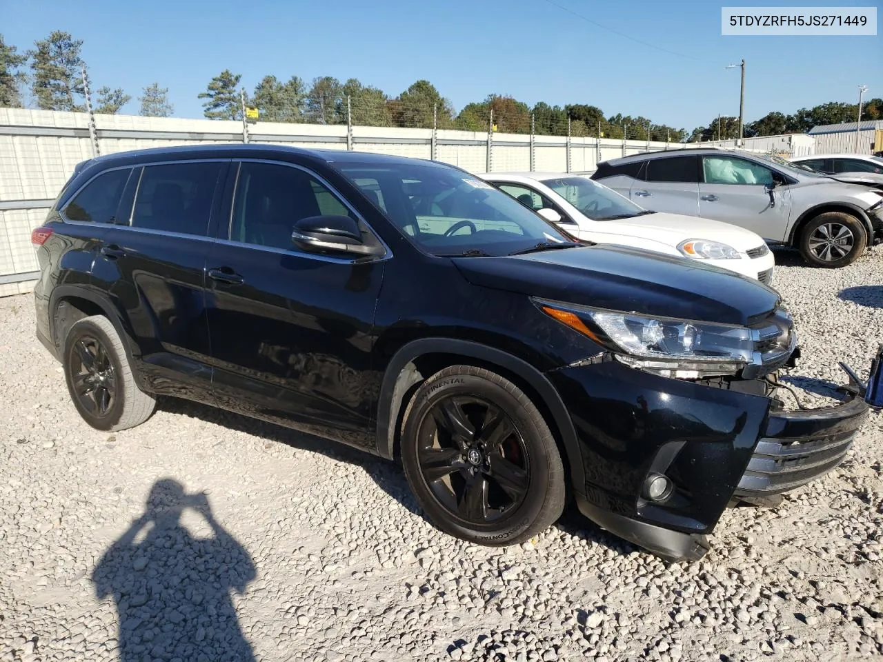 2018 Toyota Highlander Limited VIN: 5TDYZRFH5JS271449 Lot: 79728074