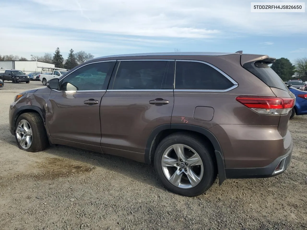 2018 Toyota Highlander Limited VIN: 5TDDZRFH4JS826650 Lot: 79810514