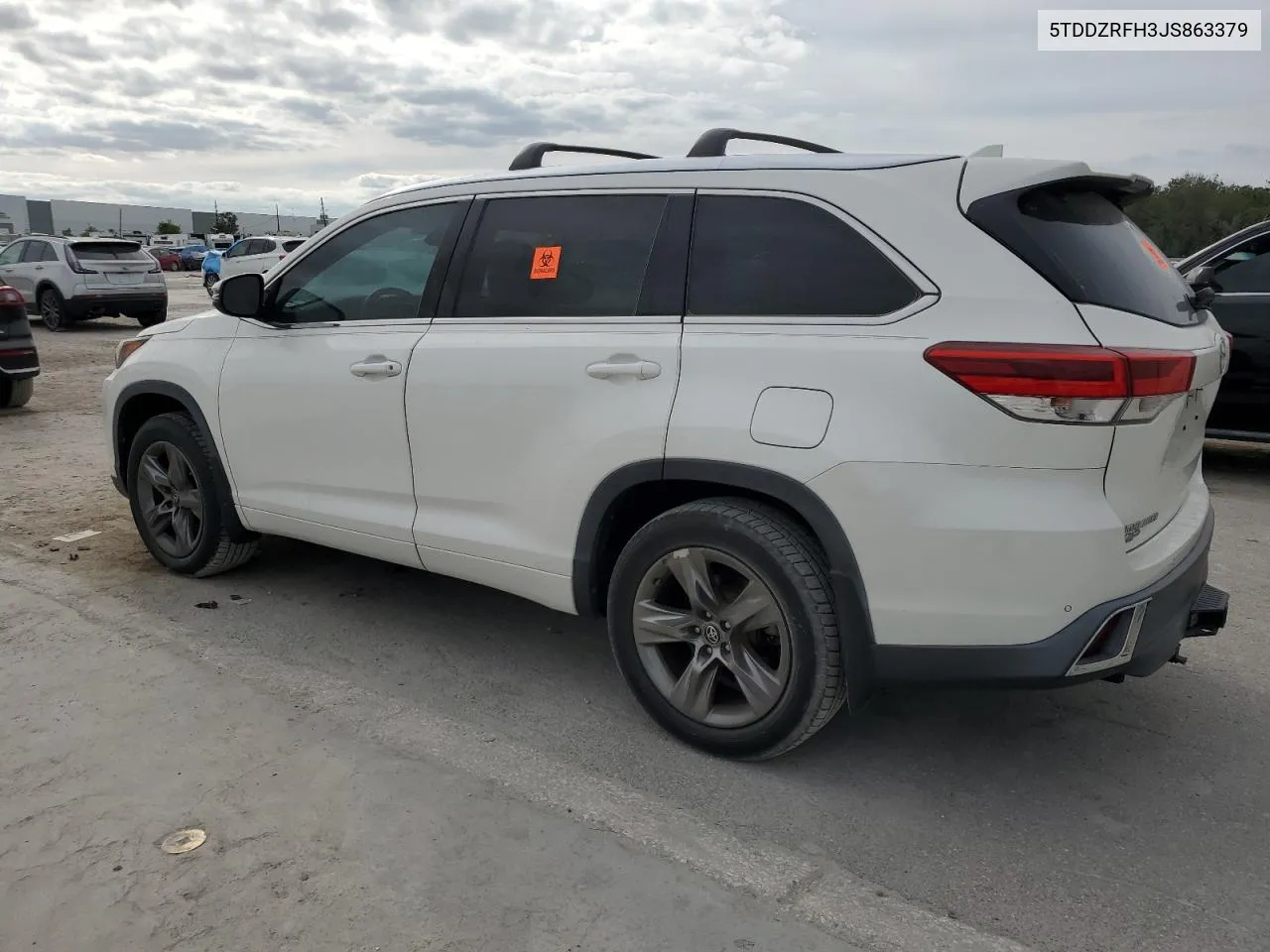 2018 Toyota Highlander Limited VIN: 5TDDZRFH3JS863379 Lot: 80227124