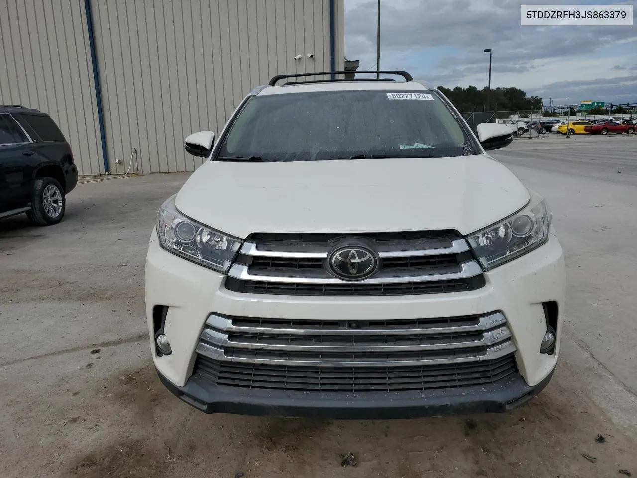 2018 Toyota Highlander Limited VIN: 5TDDZRFH3JS863379 Lot: 80227124