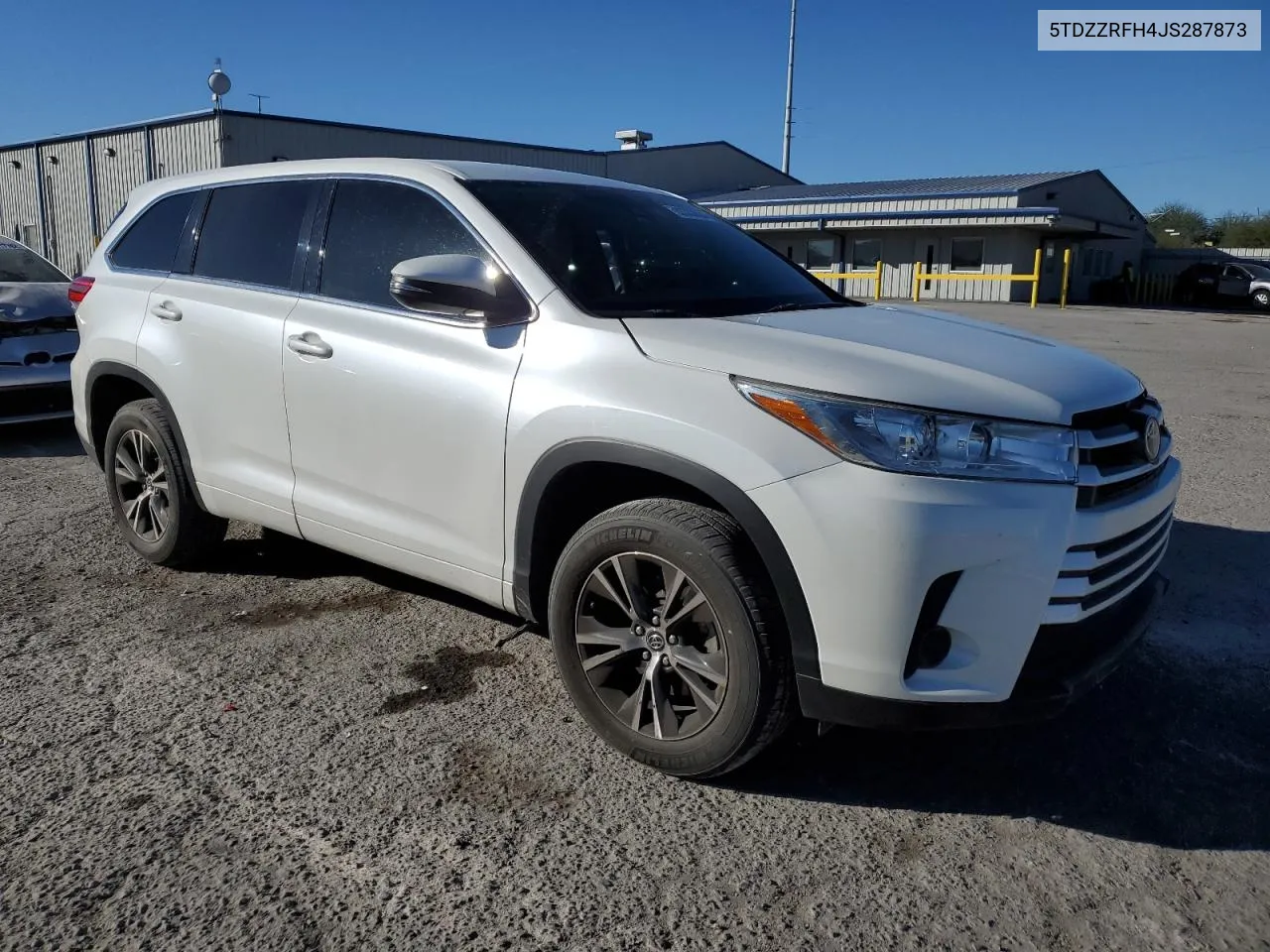 2018 Toyota Highlander Le VIN: 5TDZZRFH4JS287873 Lot: 80330634