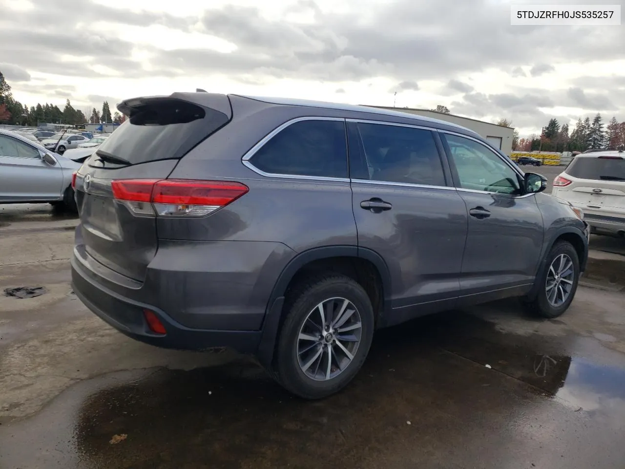 2018 Toyota Highlander Se VIN: 5TDJZRFH0JS535257 Lot: 80332774