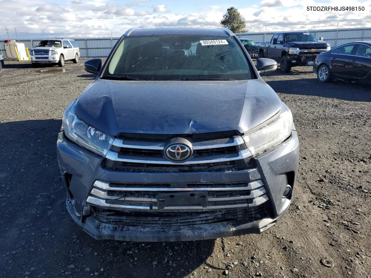 2018 Toyota Highlander Limited VIN: 5TDDZRFH8JS498150 Lot: 80349124