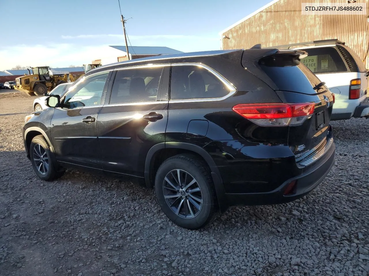 5TDJZRFH7JS488602 2018 Toyota Highlander Se