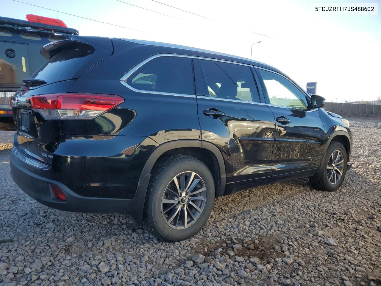 2018 Toyota Highlander Se VIN: 5TDJZRFH7JS488602 Lot: 80966843