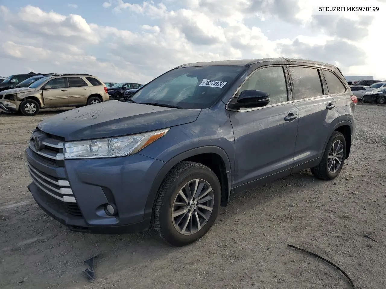 2019 Toyota Highlander Se VIN: 5TDJZRFH4KS970199 Lot: 46574124