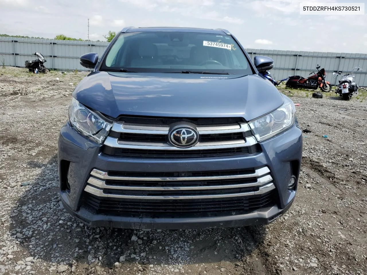 5TDDZRFH4KS730521 2019 Toyota Highlander Limited