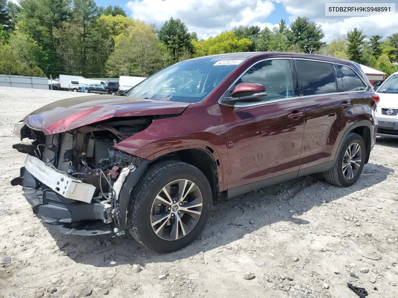 5TDBZRFH9KS948591 2019 Toyota Highlander Le