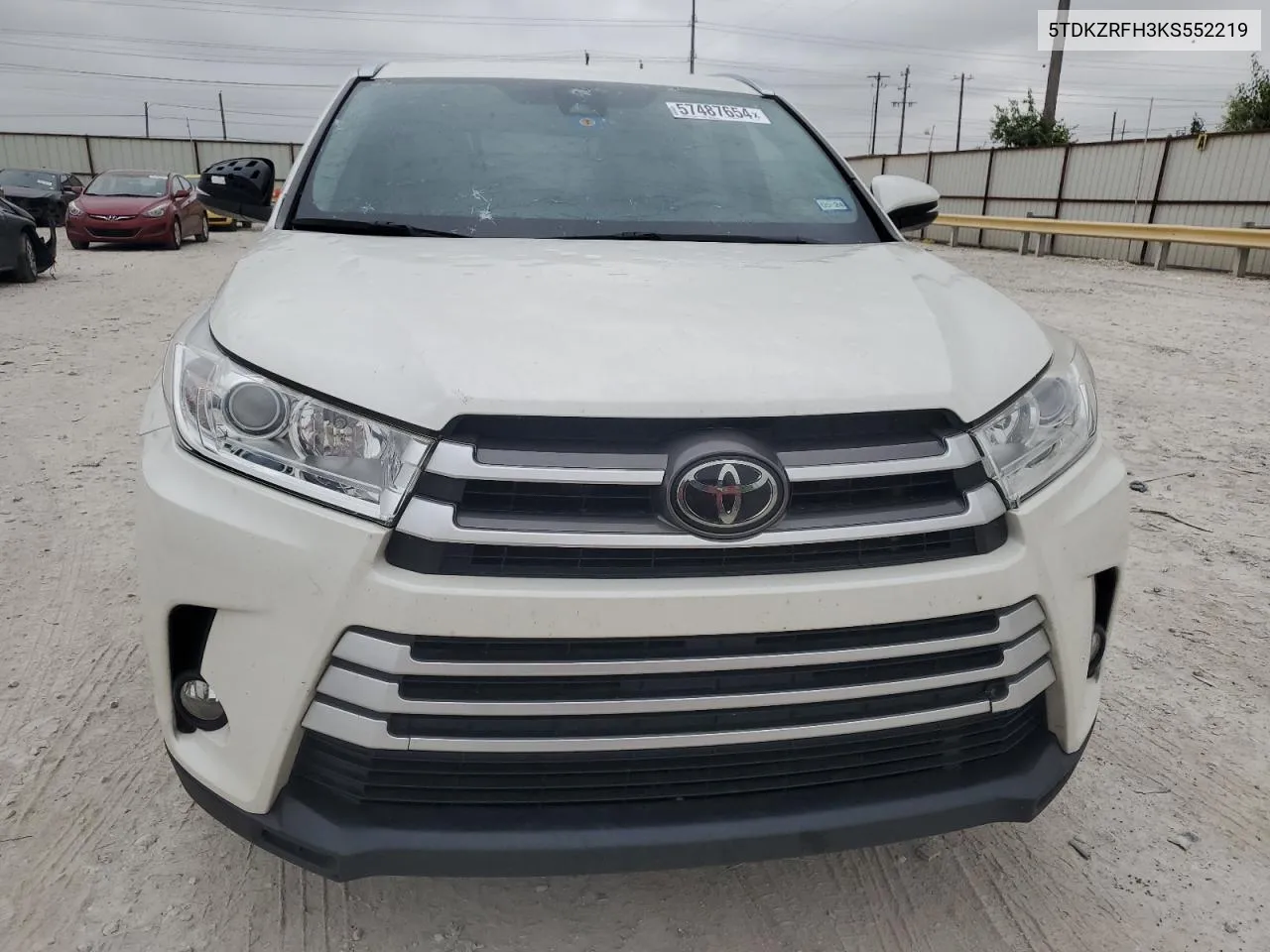 5TDKZRFH3KS552219 2019 Toyota Highlander Se