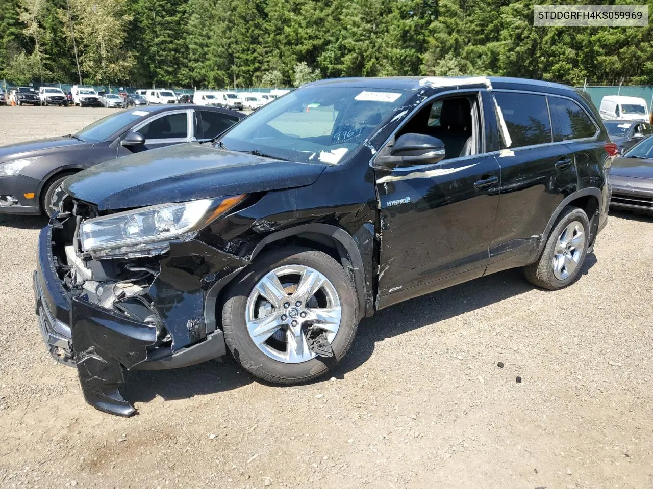 5TDDGRFH4KS059969 2019 Toyota Highlander Hybrid Limited