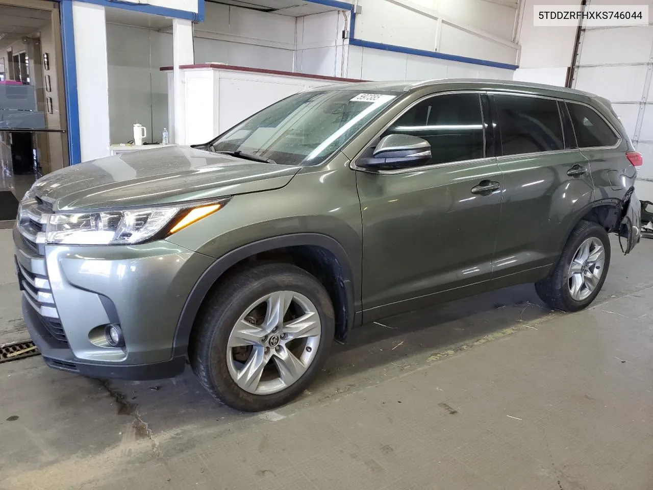 2019 Toyota Highlander Limited VIN: 5TDDZRFHXKS746044 Lot: 59738514