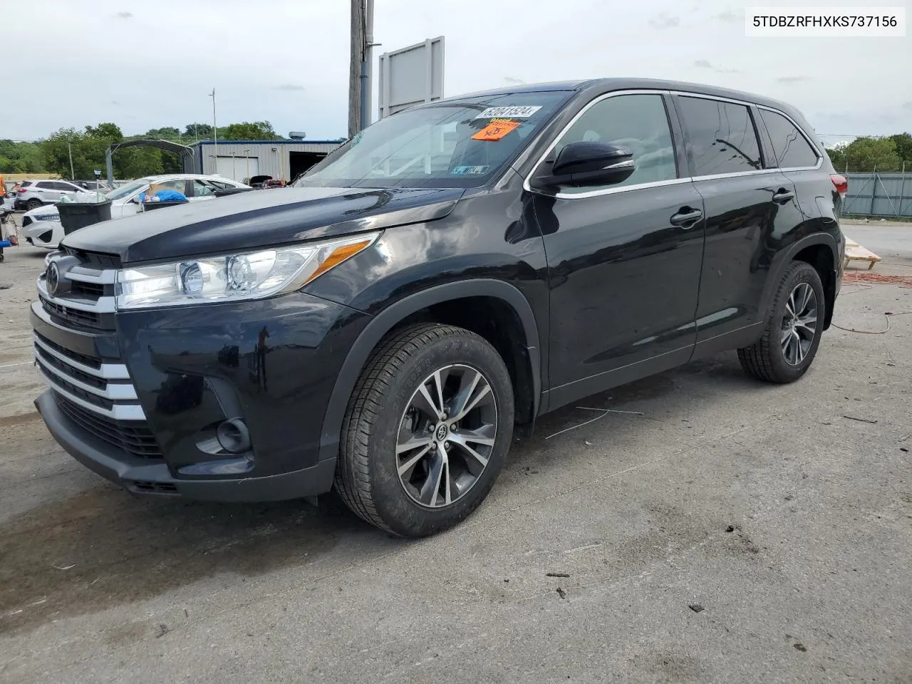 2019 Toyota Highlander Le VIN: 5TDBZRFHXKS737156 Lot: 62041524