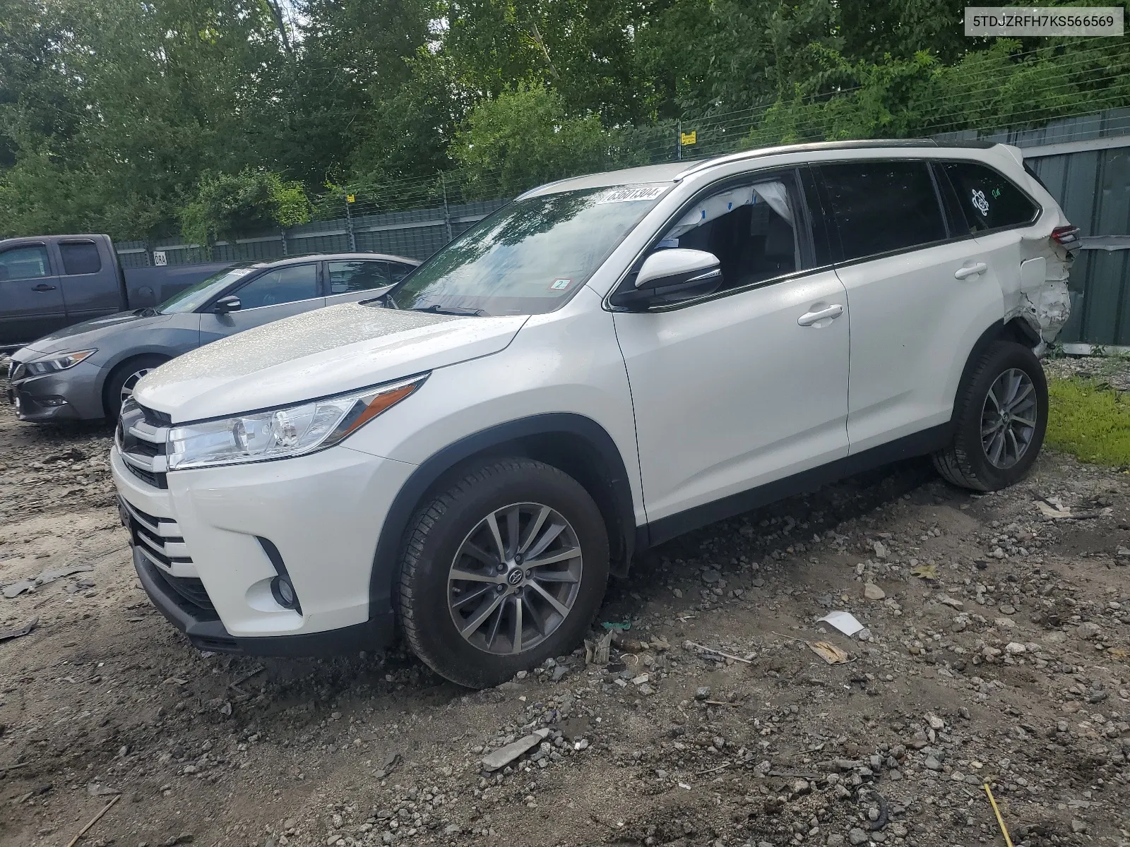 2019 Toyota Highlander Se VIN: 5TDJZRFH7KS566569 Lot: 63601304