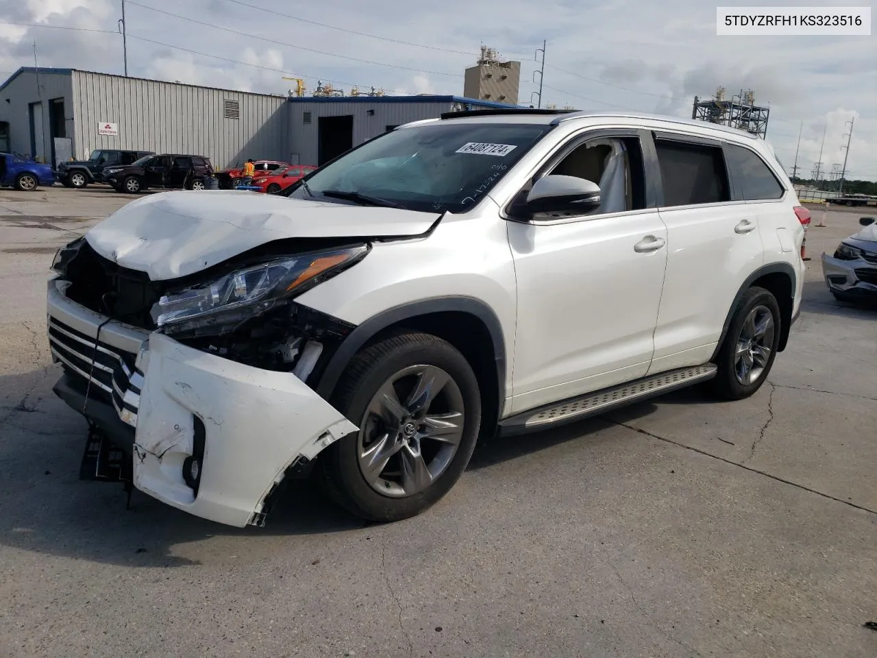 5TDYZRFH1KS323516 2019 Toyota Highlander Limited