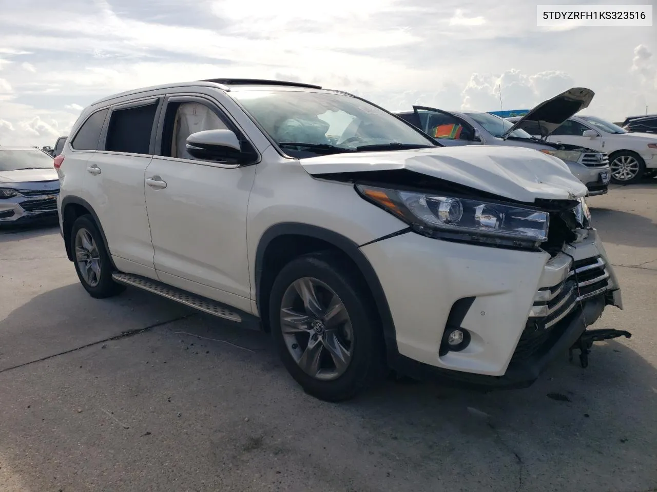 2019 Toyota Highlander Limited VIN: 5TDYZRFH1KS323516 Lot: 64087124