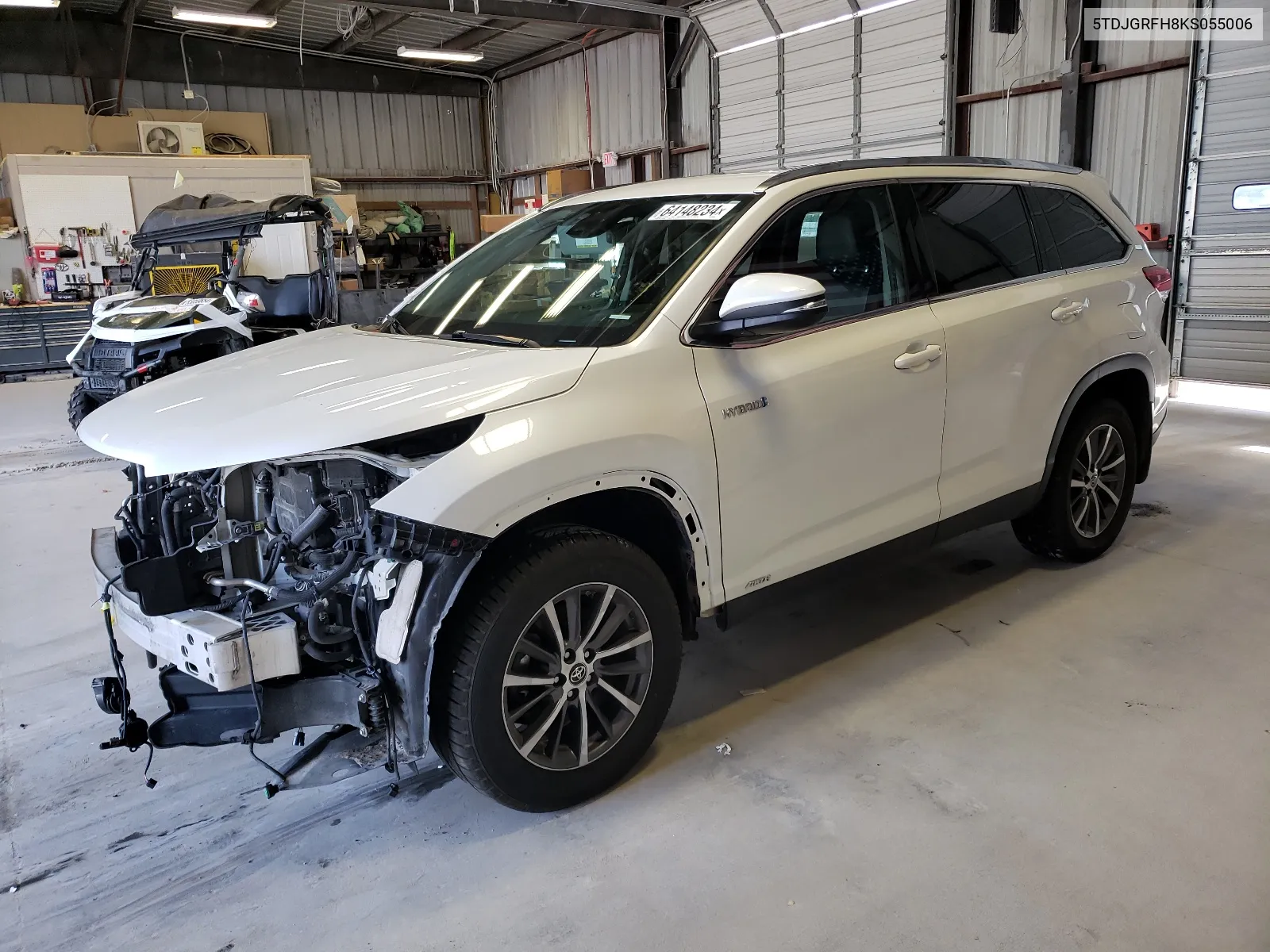 2019 Toyota Highlander Hybrid VIN: 5TDJGRFH8KS055006 Lot: 64148234