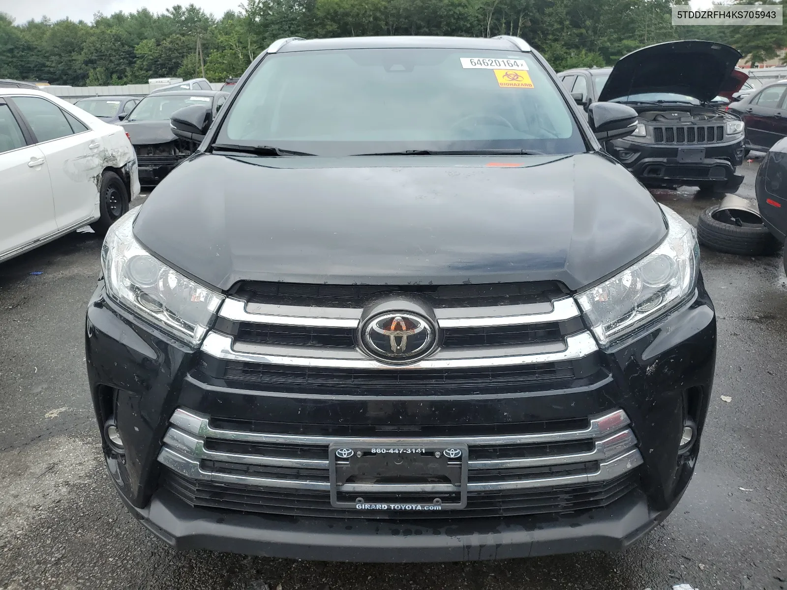 5TDDZRFH4KS705943 2019 Toyota Highlander Limited